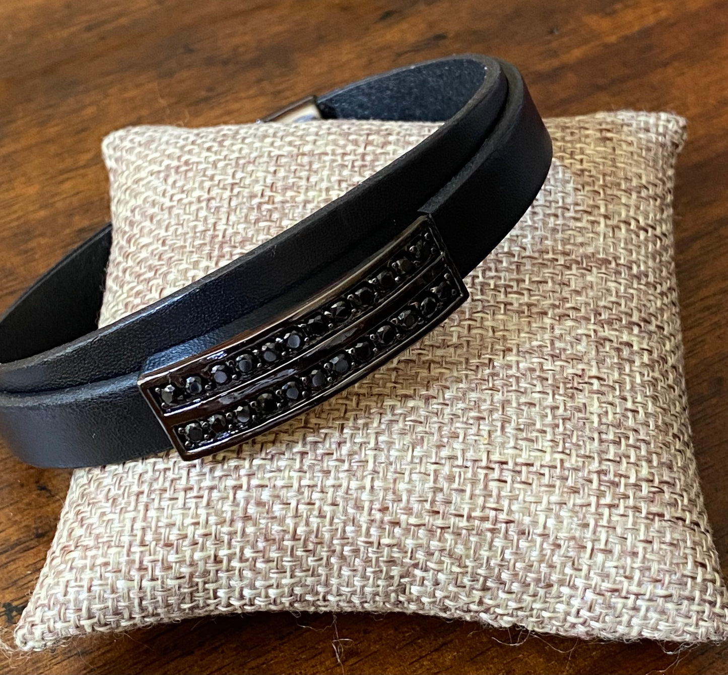 Men's Double Wrap Leather Bracelet