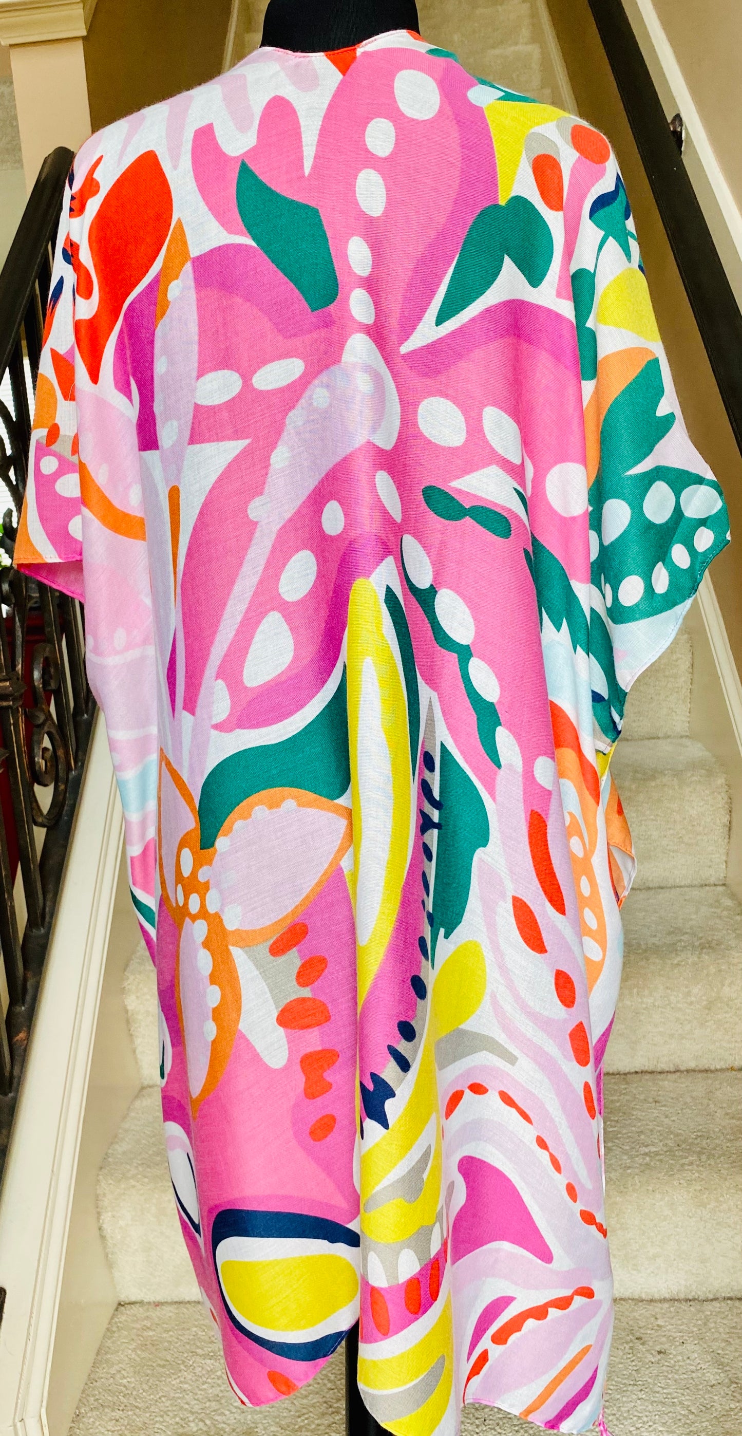 Tropical Floral Kimono/Cover-up/Poncho