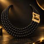 Load image into Gallery viewer, Multi-Strand Beaded Buckle Necklace
