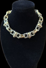 Load image into Gallery viewer, 2 Toned Cable Link Bracelet
