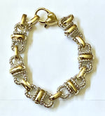Load image into Gallery viewer, 2 Toned Cable Link Bracelet
