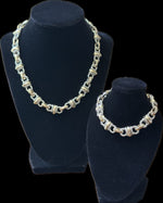Load image into Gallery viewer, 2 Toned Cable Link Necklace
