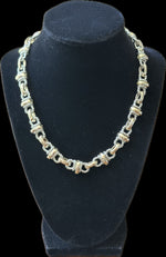 Load image into Gallery viewer, 2 Toned Cable Link Necklace
