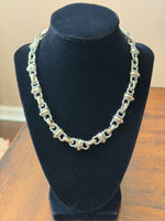 Load image into Gallery viewer, 2 Toned Cable Link Necklace
