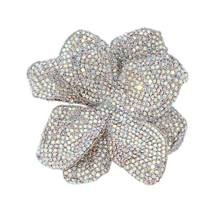 Crystal Flower Brooch