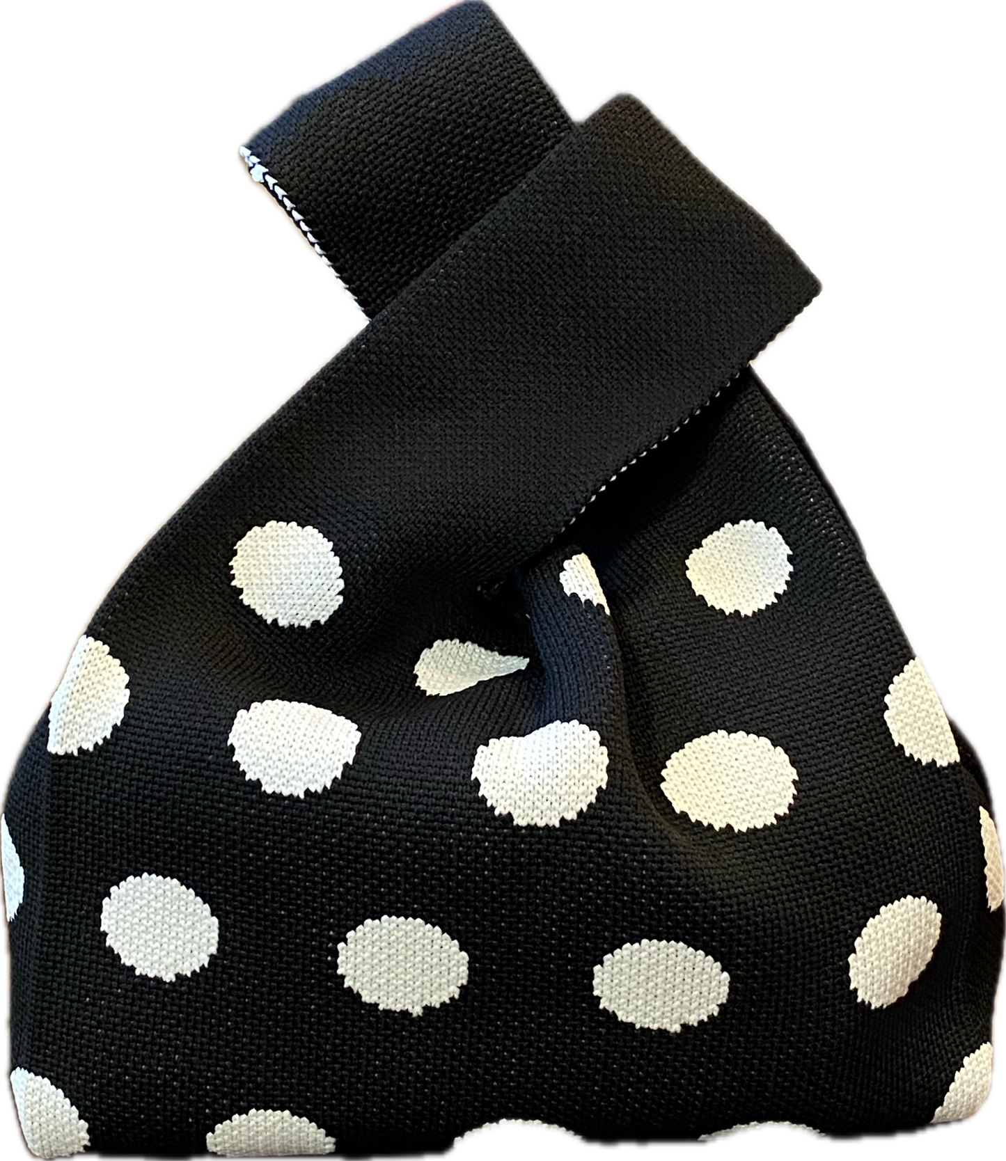Polka Dot Top Handle Handbag/Wristlet/Purse