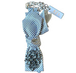 Load image into Gallery viewer, Black and White Checkered Necktie Necklace
