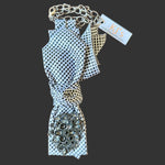 Load image into Gallery viewer, Black and White Checkered Necktie Necklace
