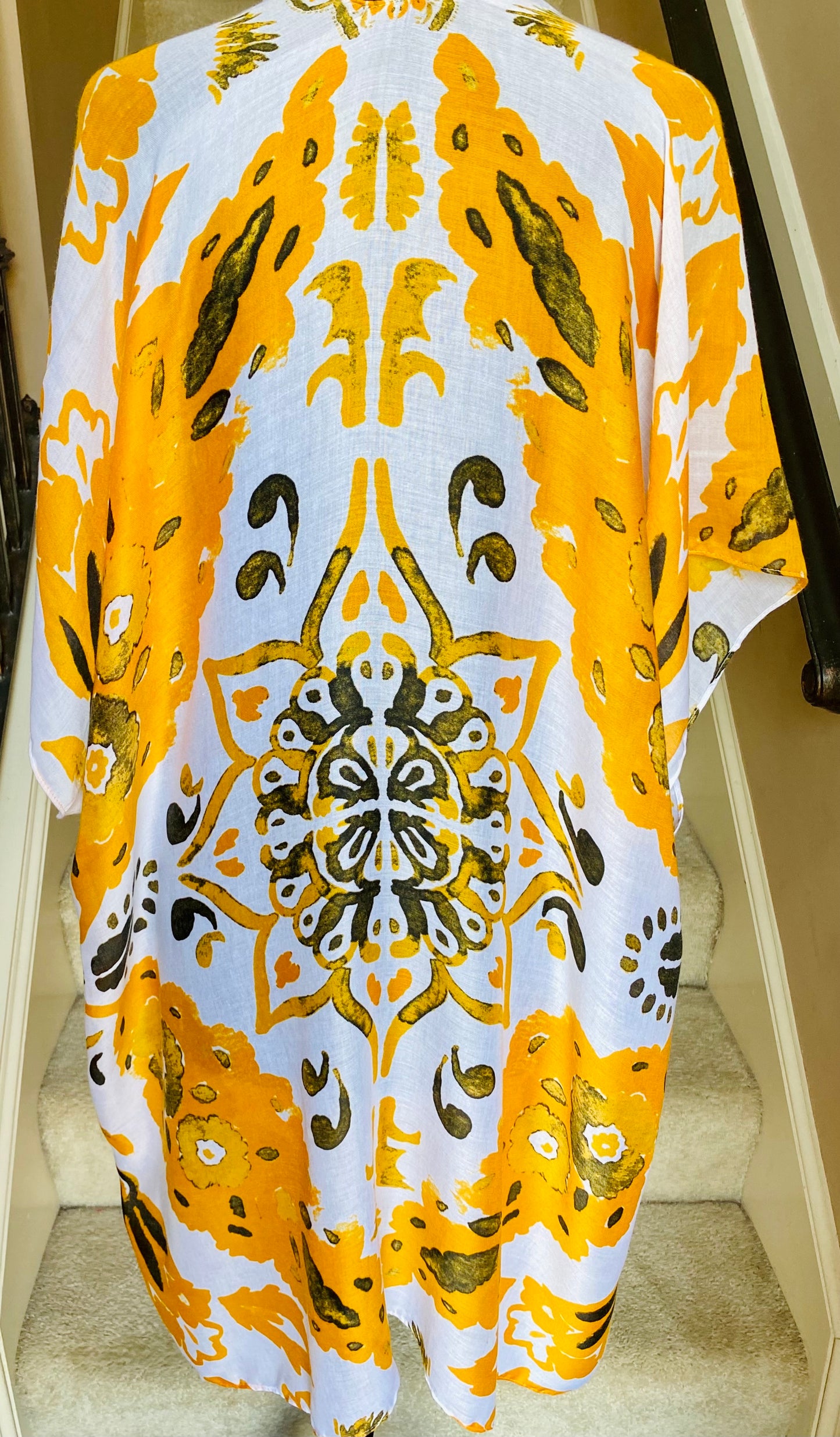 Bohemian Print Kimono/Cover-Up/Poncho