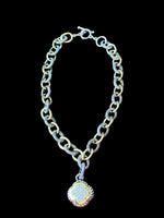 Load image into Gallery viewer, Ladies&#39; Chain Link Clover Pendant Necklace Set
