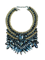 Load image into Gallery viewer, Crystal Bib Statement Necklace
