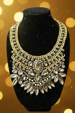 Load image into Gallery viewer, Crystal Bib Statement Necklace
