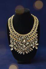 Load image into Gallery viewer, Crystal Bib Statement Necklace
