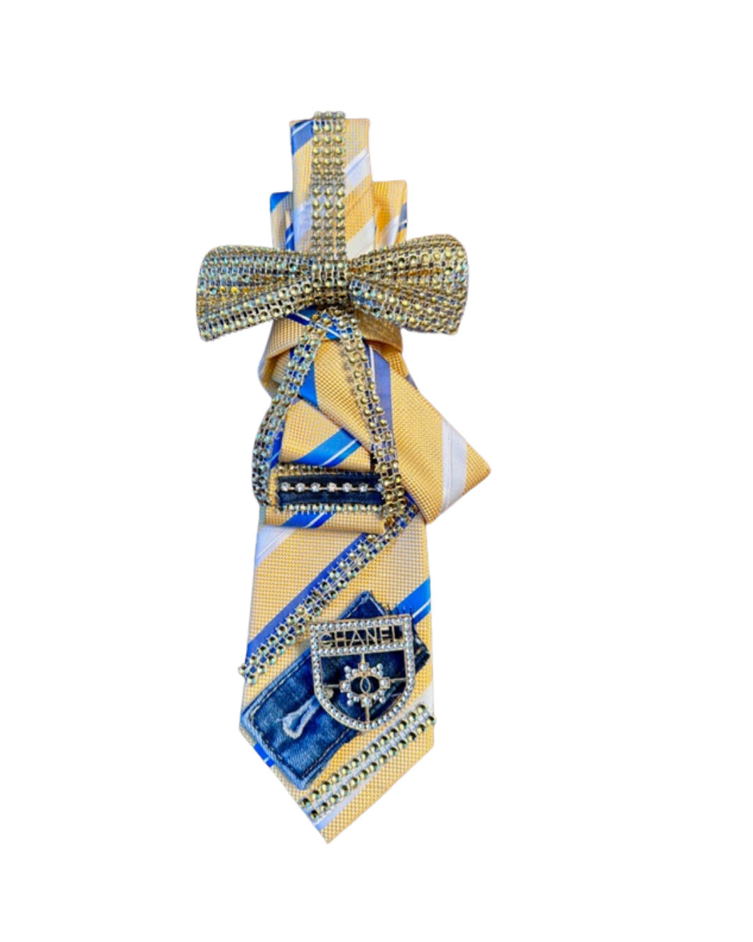 Embellished Necktie Necklace