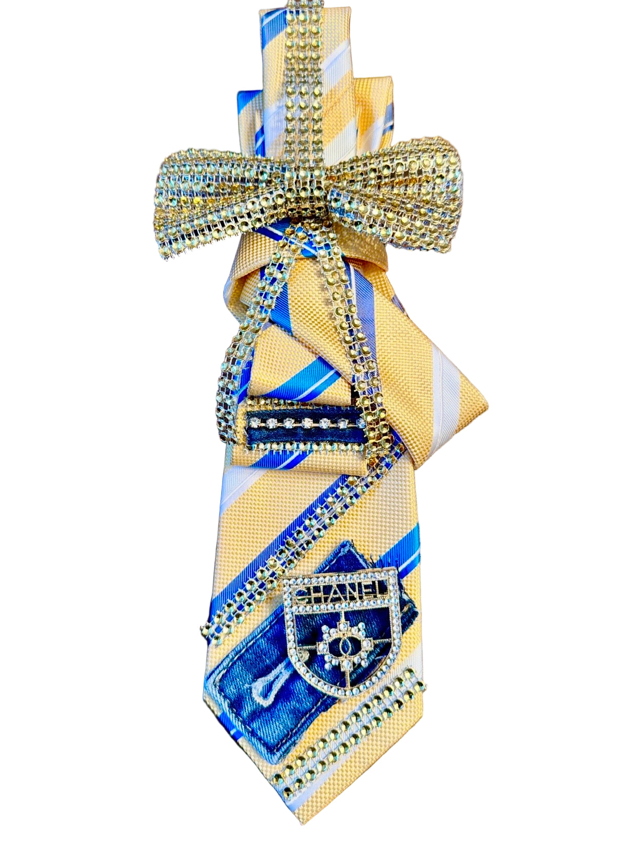 Embellished Necktie Necklace