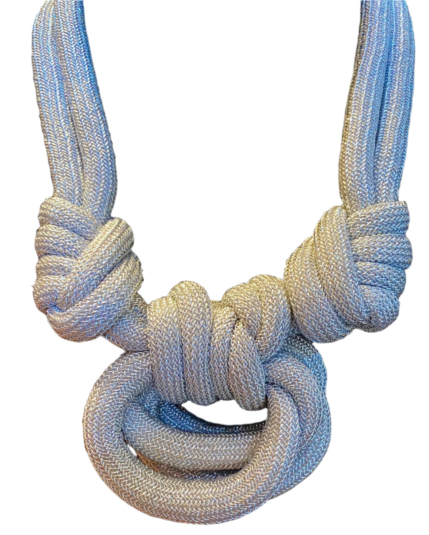 Ladies Fabric Knotted Necklace