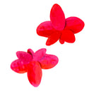 Load image into Gallery viewer, Red Flower Petal Earrings
