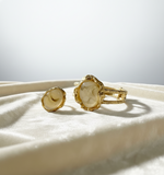 Load image into Gallery viewer, Gold Gemstone Look Bracelet and Ring Set
