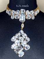 Load image into Gallery viewer, Ladies&#39; Crystal Pendant Choker
