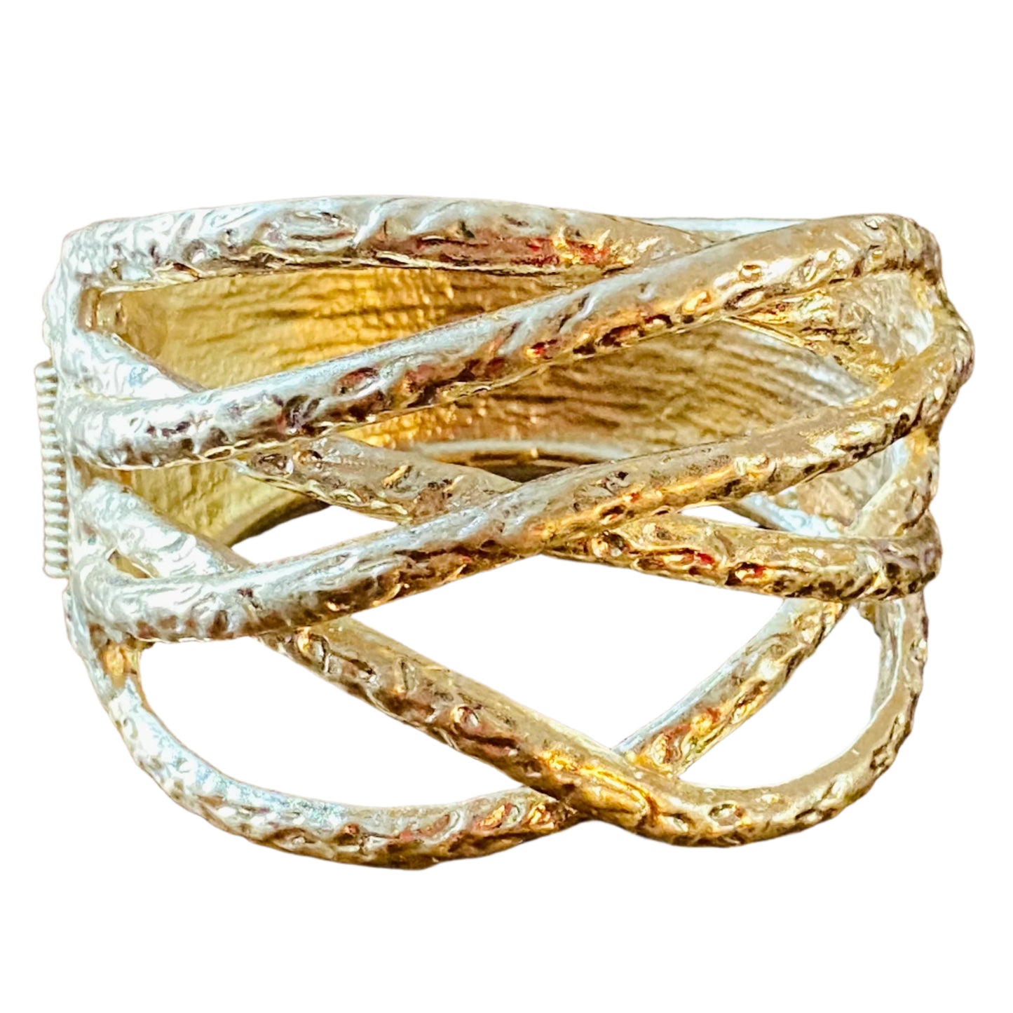 Ladies' Hammered Coil Bracelet Cuff