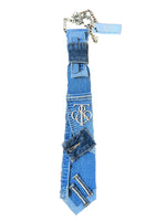Load image into Gallery viewer, Denim Embellished Tie 
