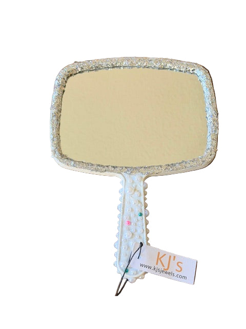 Handheld  Embellished Sorority Mirror