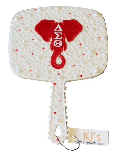 Handheld  Embellished Sorority Mirror