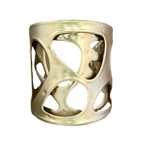 Matte Gold Geometric Cuff Bracelet