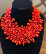 Load image into Gallery viewer, Mixed Bead Statement Bib Necklace
