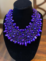 Load image into Gallery viewer, Mixed Bead Statement Bib Necklace
