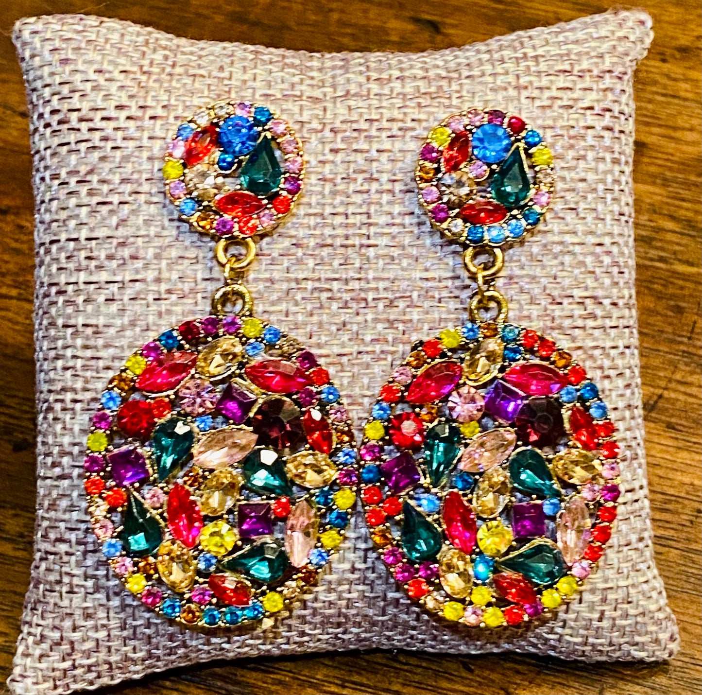 Multi-Colored Dangle Earrings