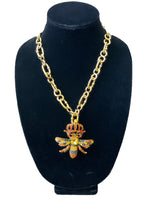 Load image into Gallery viewer, Ladies Queen Bee Handcrafted Necklace
