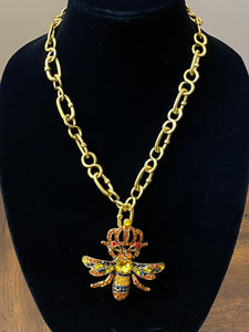 Ladies Queen Bee Handcrafted Necklace