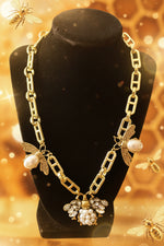 Load image into Gallery viewer, Queen Bee Pendant Necklace
