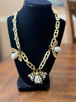 Load image into Gallery viewer, Queen Bee Pendant Necklace
