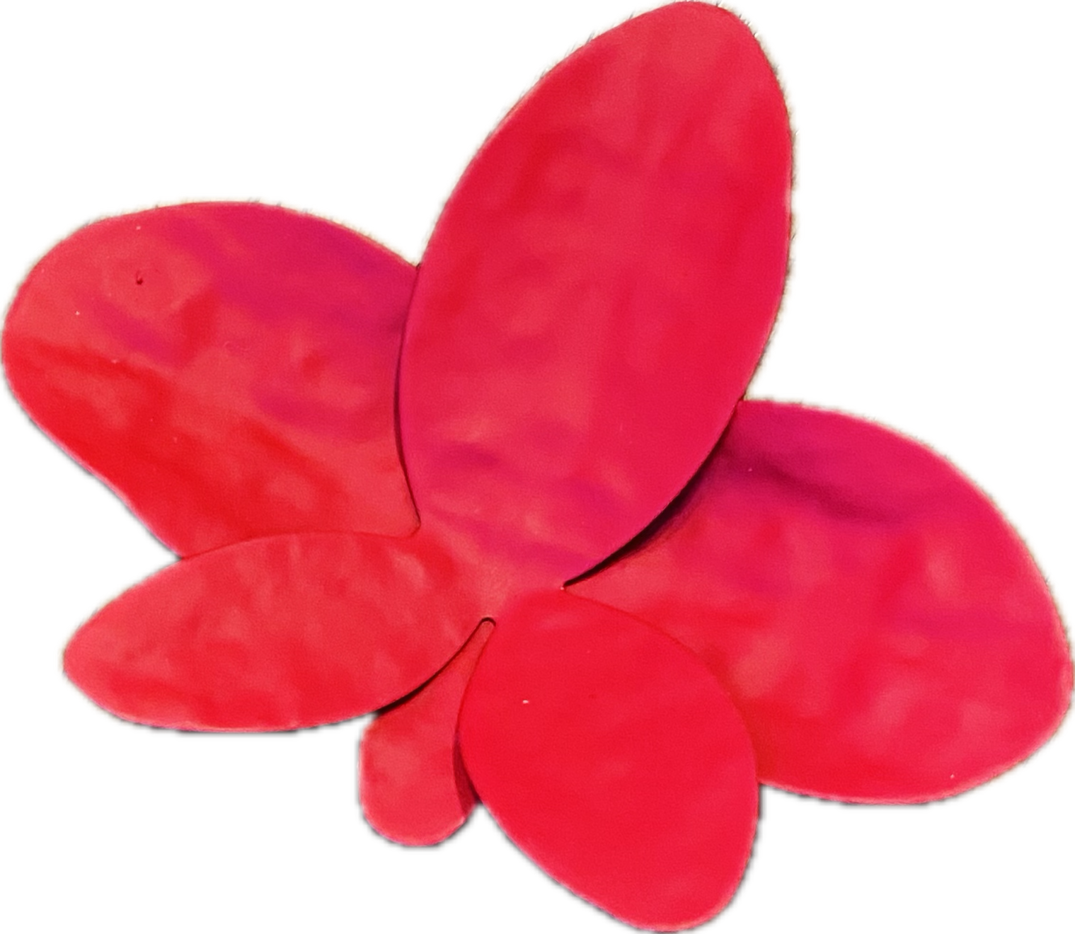 Red Flower Petal Earrings