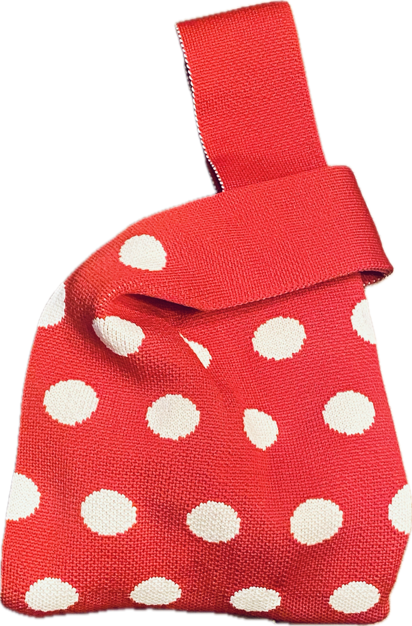 Polka Dot Top Handle Handbag/Wristlet/Purse