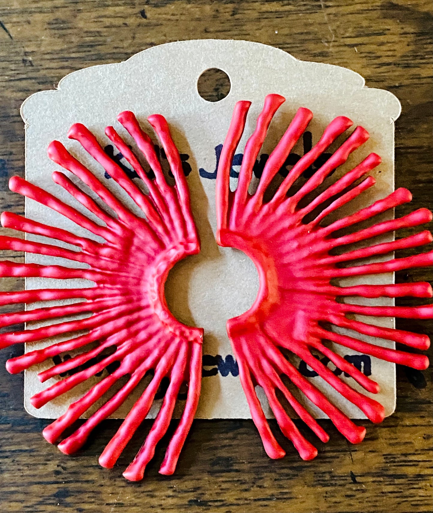 Red Starburst Earrings