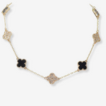 Load image into Gallery viewer, Ladies&#39; Clover Crystal Fashion Necklace
