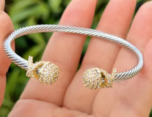 304 Stainless Steel Cable Cuff/Bangle