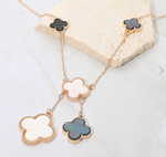 Load image into Gallery viewer, Quatrefoil Drop Pendant Necklace
