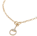 Load image into Gallery viewer, Fashion Pave Horseshoe Necklace
