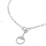 Load image into Gallery viewer, Fashion Pave Horseshoe Necklace
