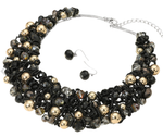 Load image into Gallery viewer, Beaded Collar Chunky/Bold/Statement Necklace
