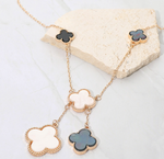 Load image into Gallery viewer, Quatrefoil Drop Pendant Necklace
