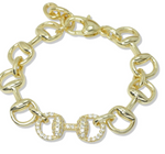 Load image into Gallery viewer, Ladies' Chain Link Horse Bit Bracelet
