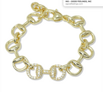 Load image into Gallery viewer, Ladies' Chain Link Horse Bit Bracelet
