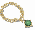 Load image into Gallery viewer, Geometric Faceted Charm Toggle Bracelet
