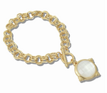 Load image into Gallery viewer, Geometric Faceted Charm Toggle Bracelet
