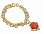 Load image into Gallery viewer, Geometric Faceted Charm Toggle Bracelet
